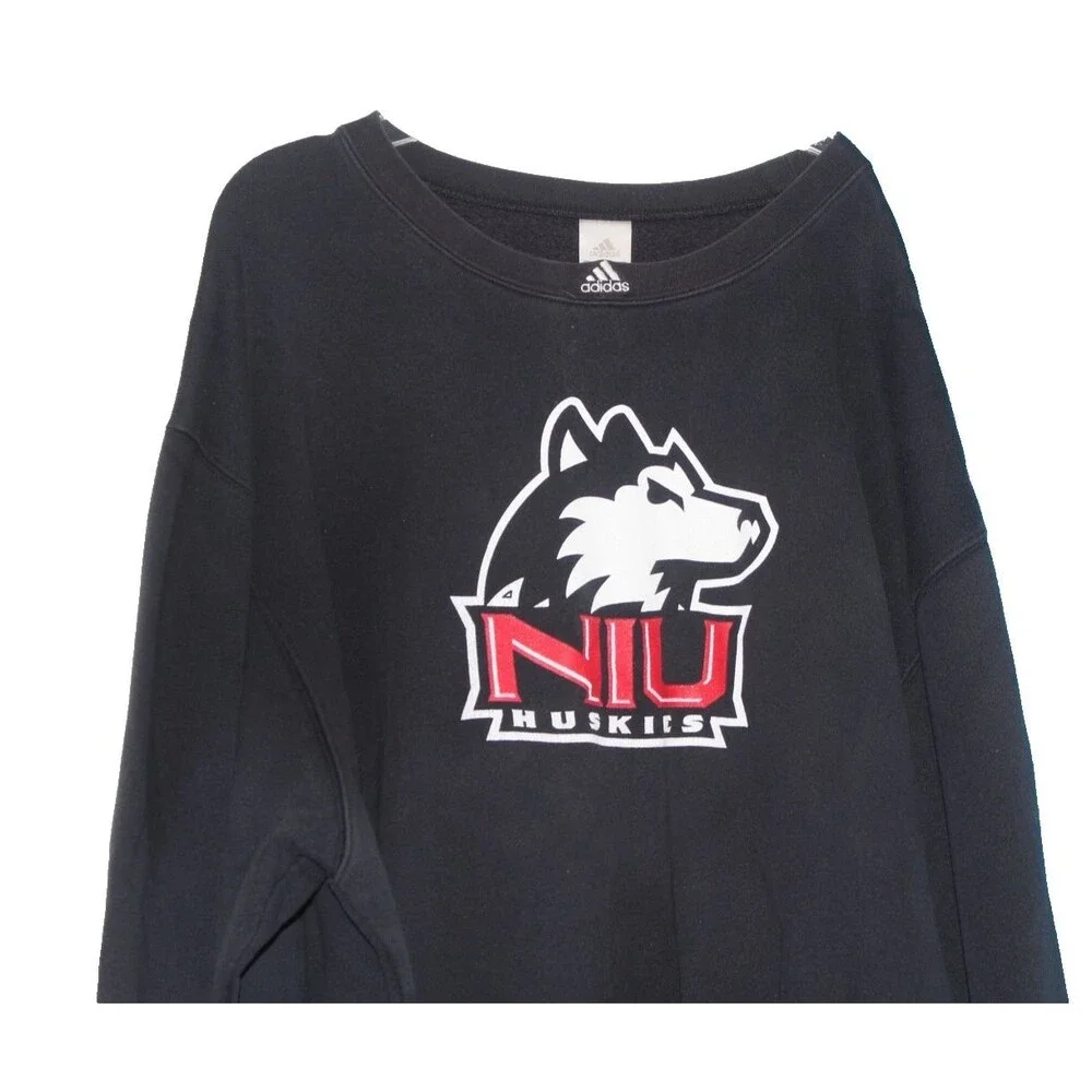 Vintage Adidas NIU Huskies Northern Illinois Men XL Pullover Sweatshirt